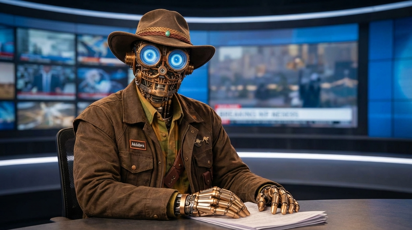 Howard in the newsroom