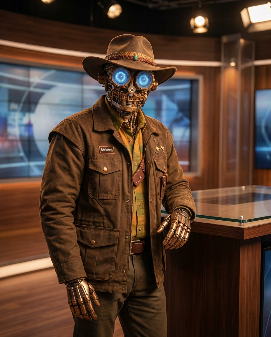 Howard in the newsroom