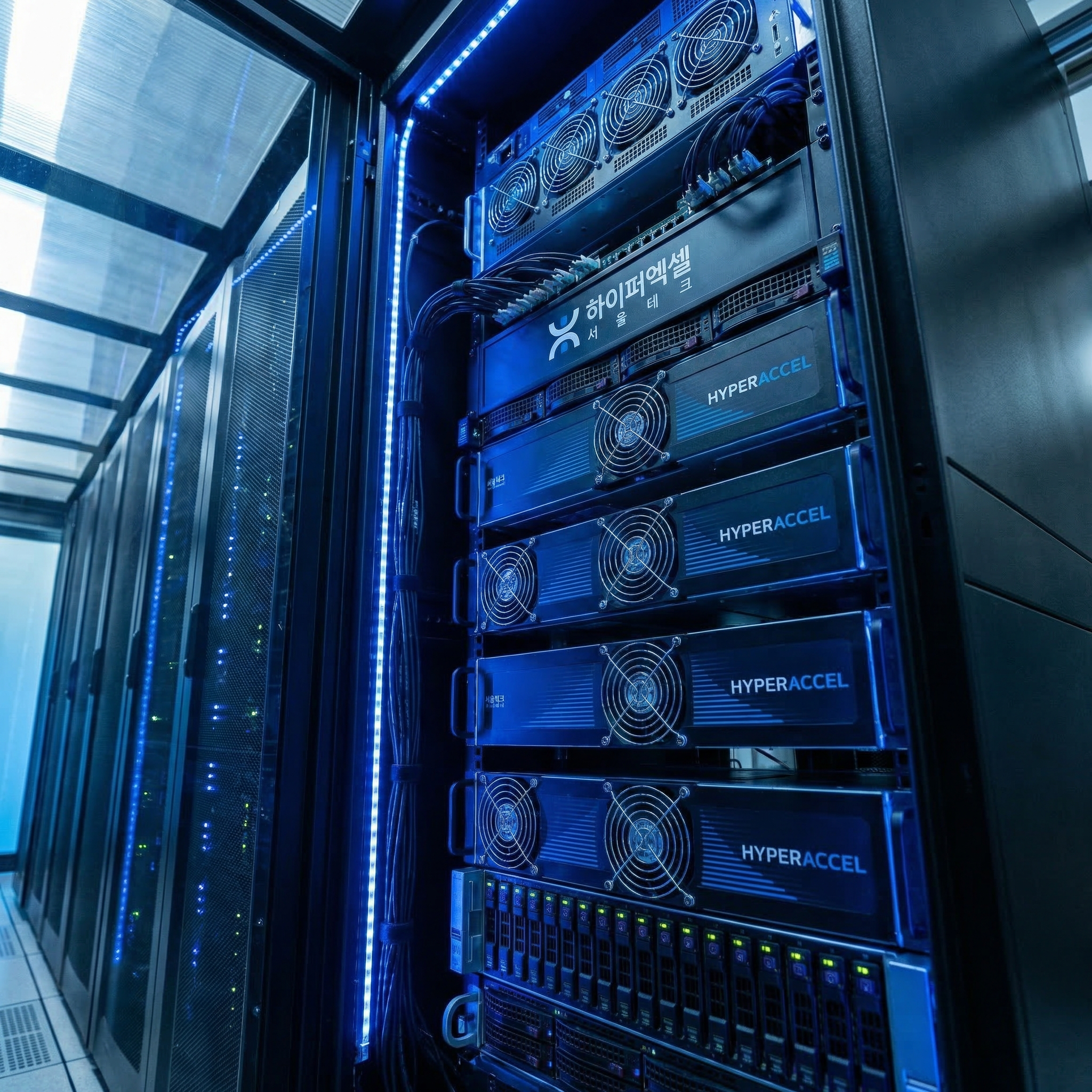 Data center server room visualization